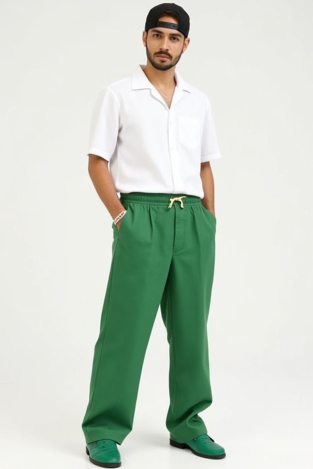 classic white green pairing