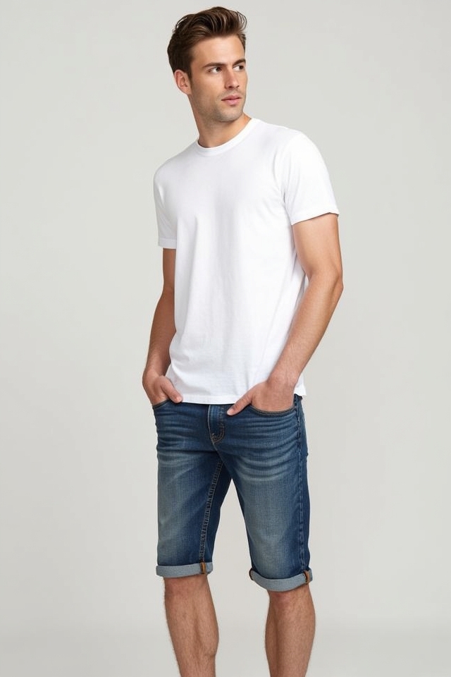 classic white tee outfit
