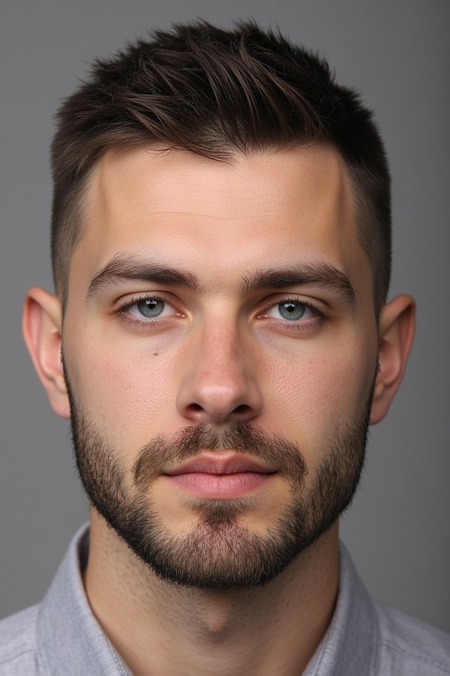 clean textured low fade