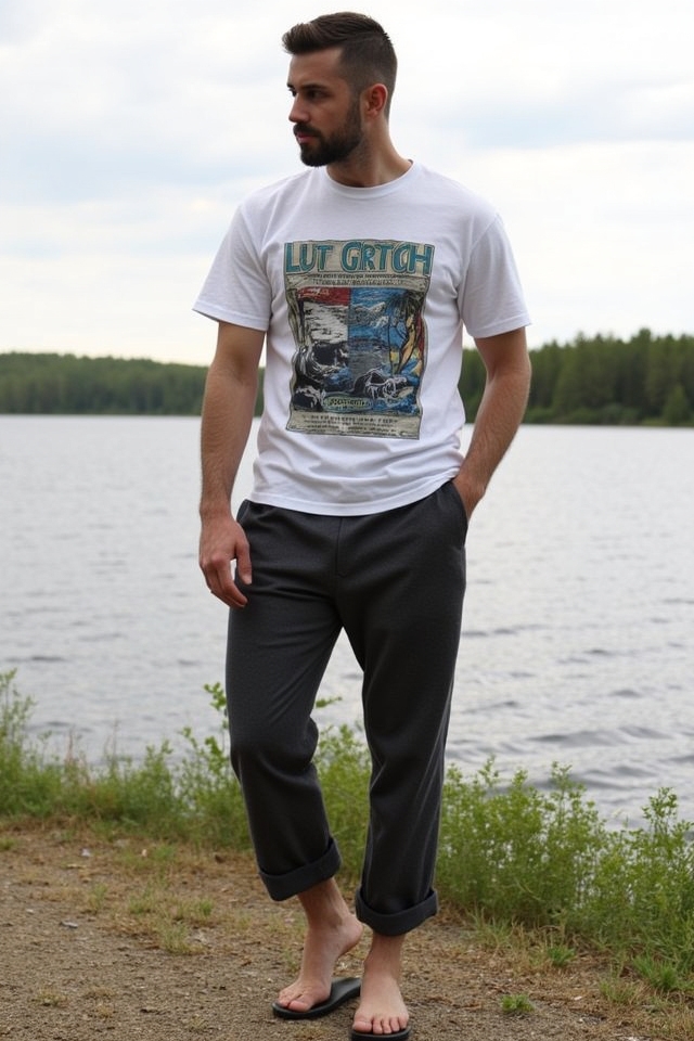 comfortable lakeside lounge outfit