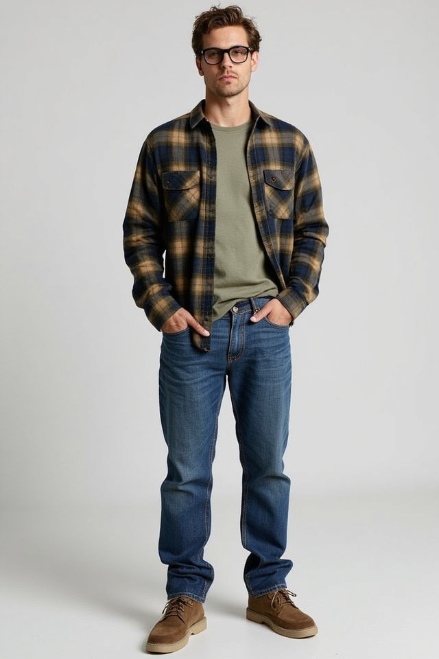 comfortable layered road trip outfit