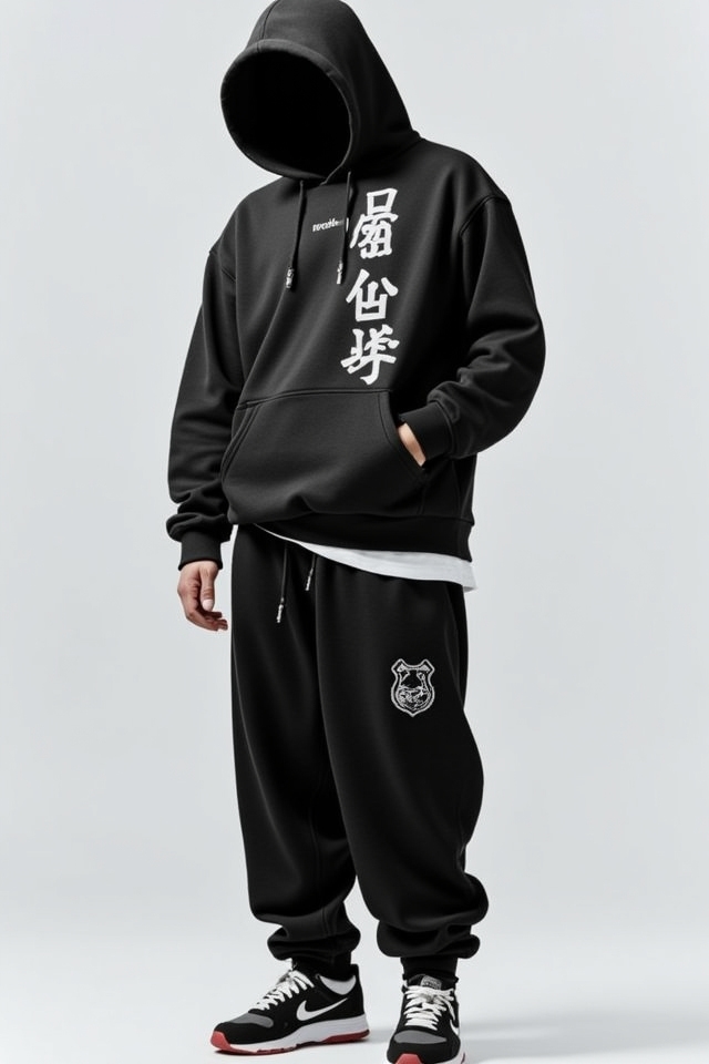 comfortable streetwear hoodie outfit