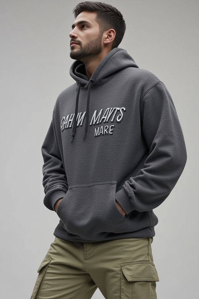 cozy hoodie cargo outfit