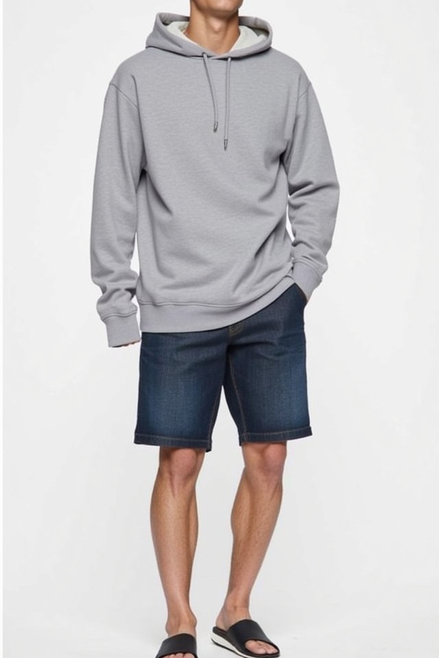 cozy oversized fit shorts