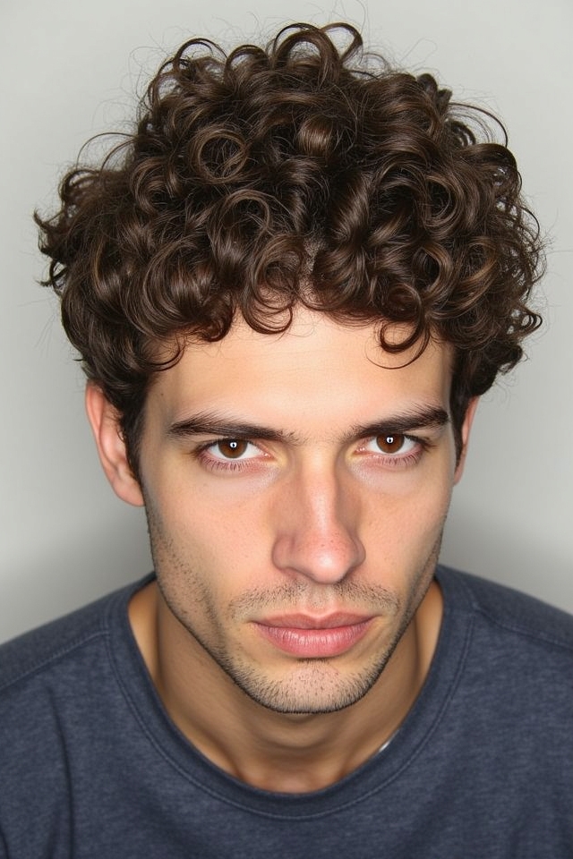 curly mullet natural waves