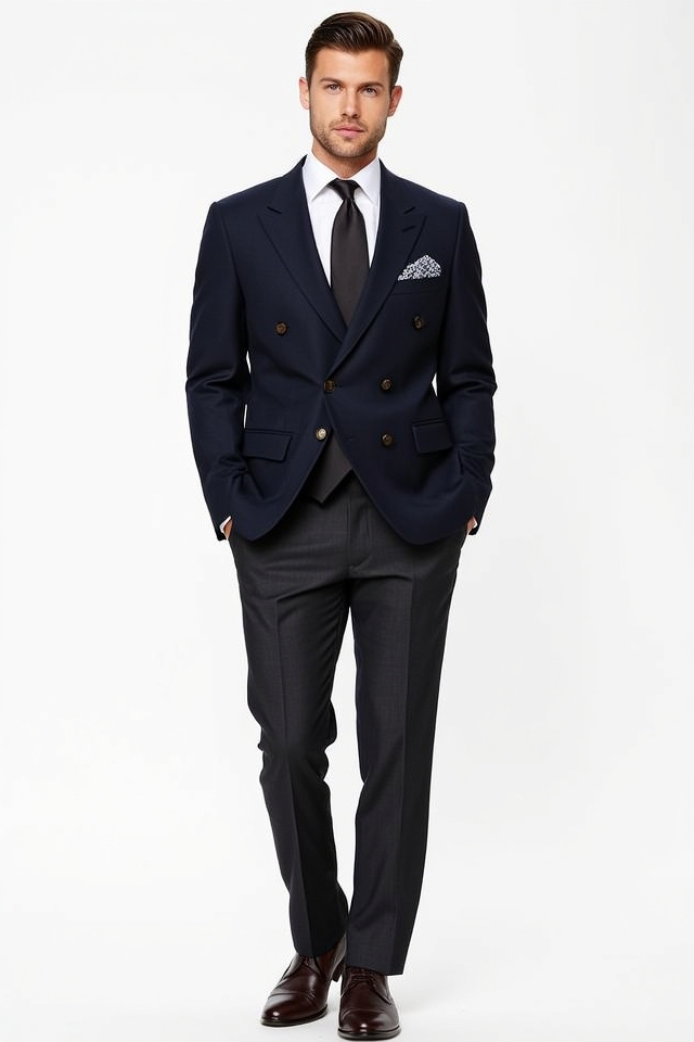 dapper double breasted jacket look