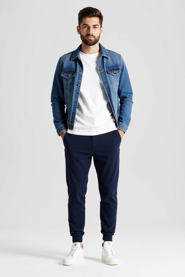denim jacket navy combo
