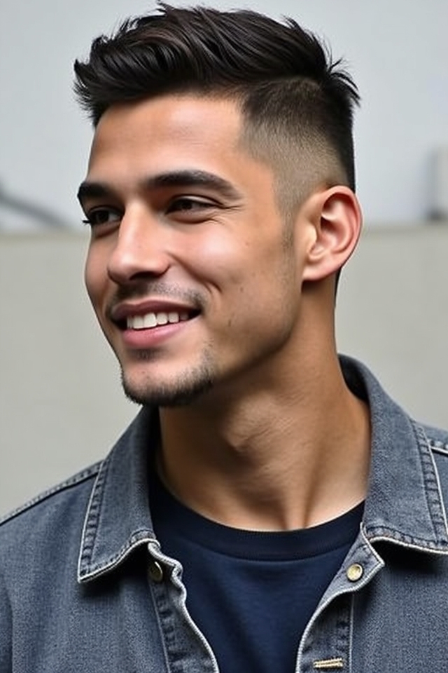 dramatic high fade blend