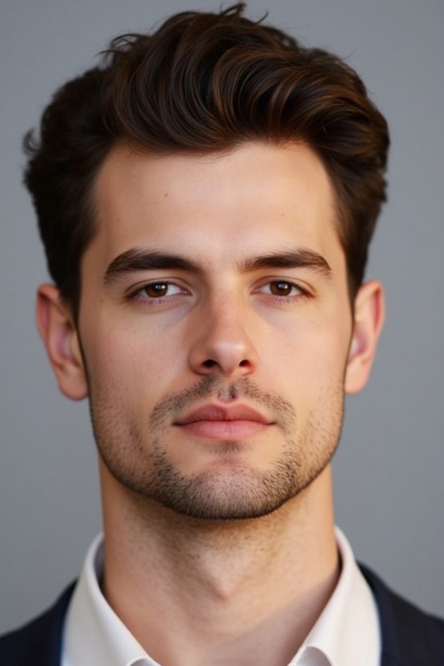dynamic curly short quiff
