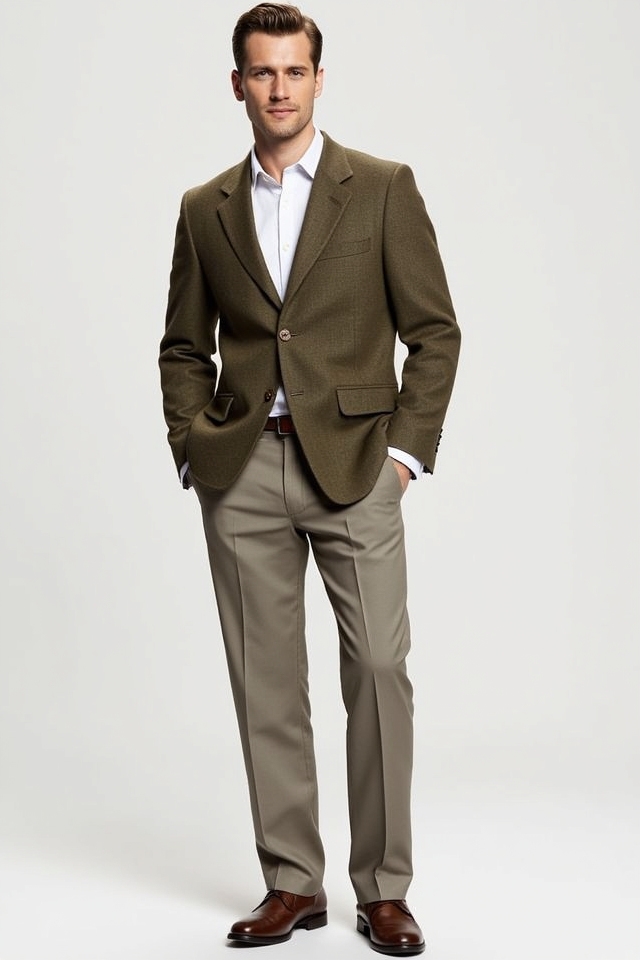 earth tone cardigan formal outfit