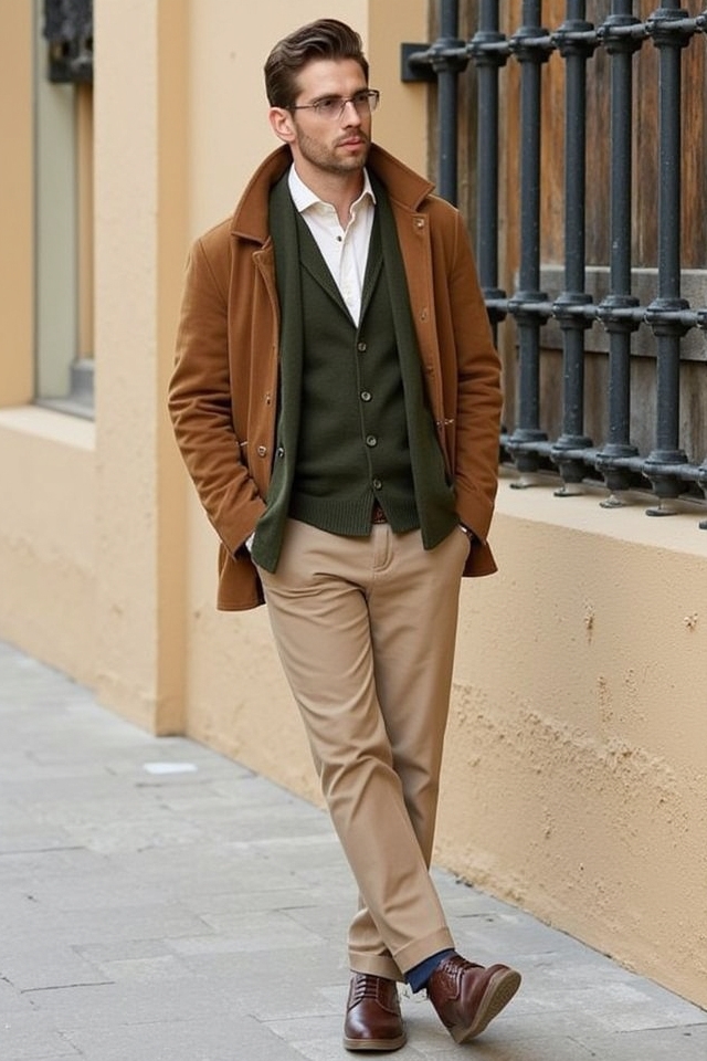 earthy tones refined casual