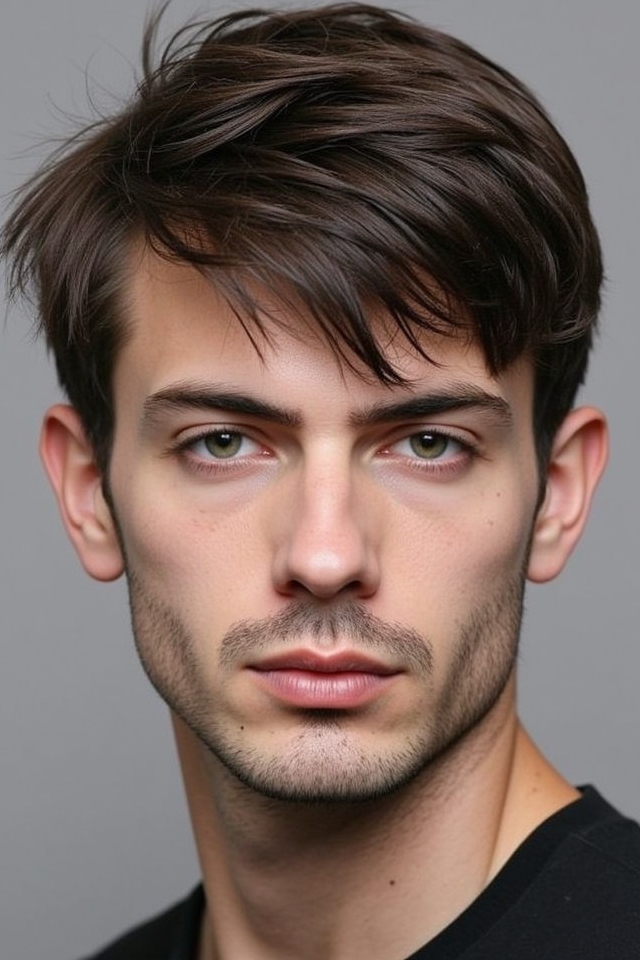 edgy angular fringe style