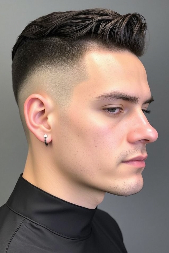 edgy modern shaved sides