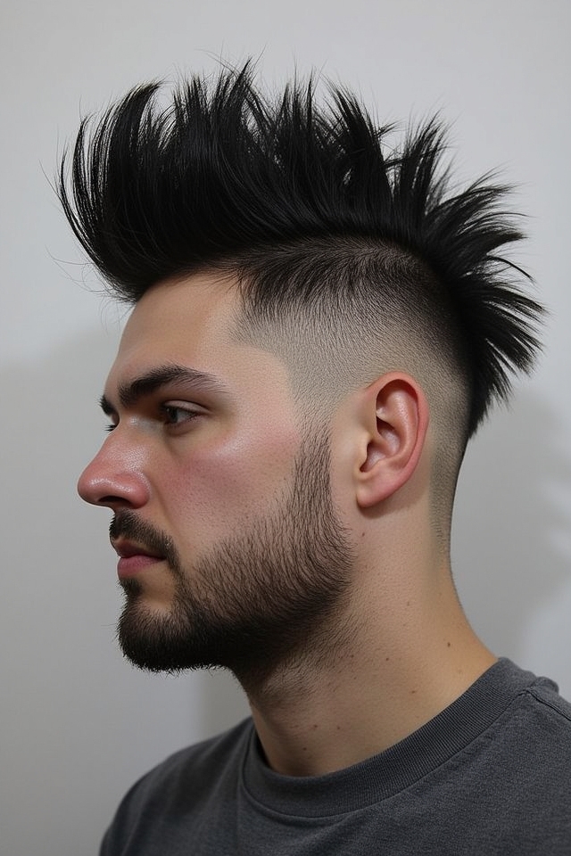 edgy sharp spiked hairstyle