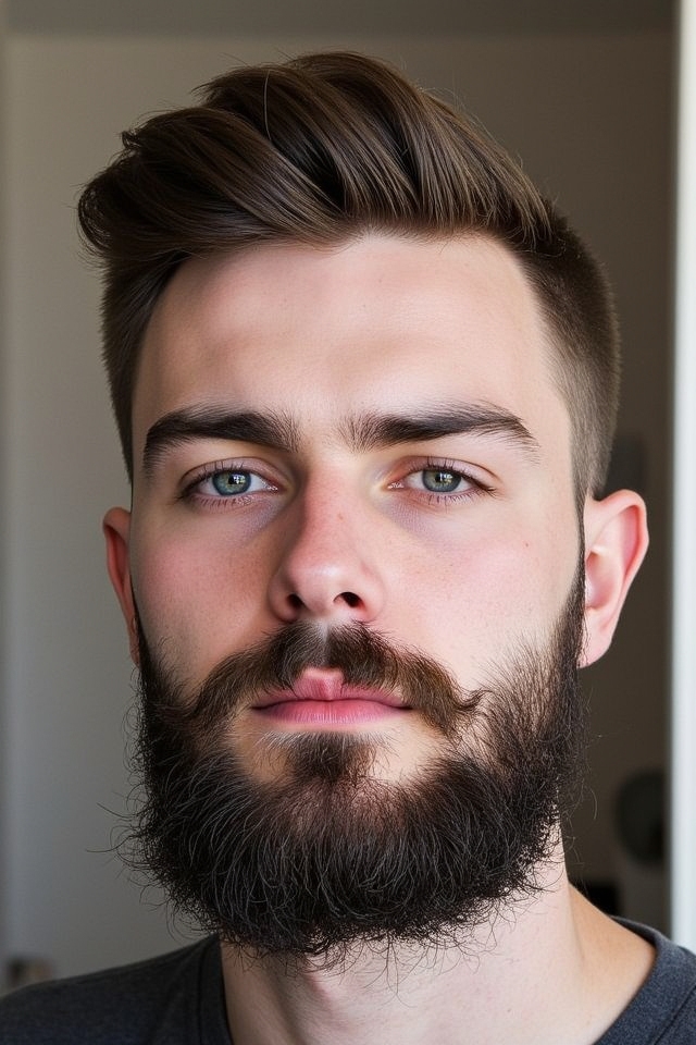 effortless rugged stubble look