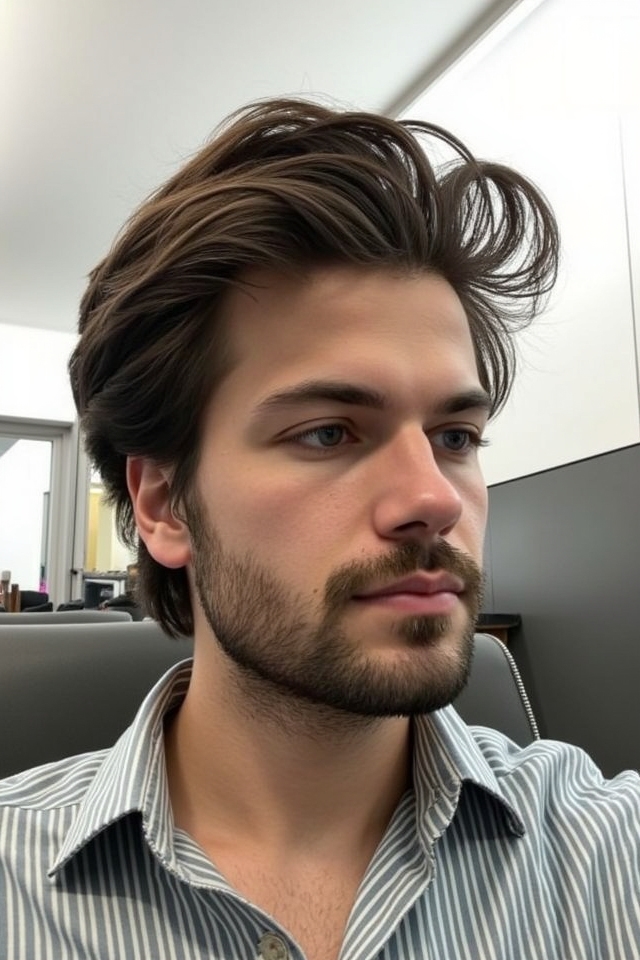 effortless tousled side sweep