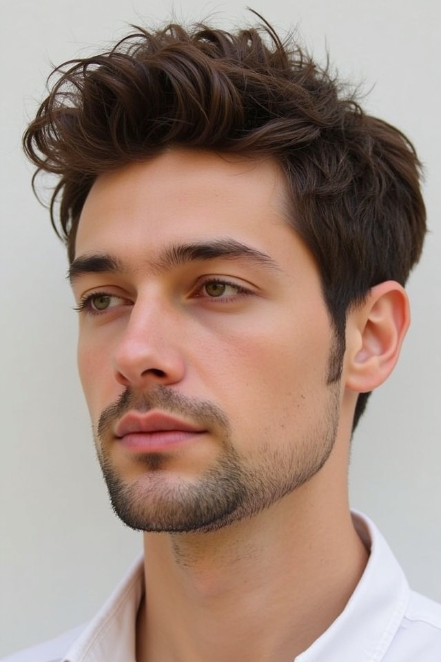 effortless tousled straight hairstyle