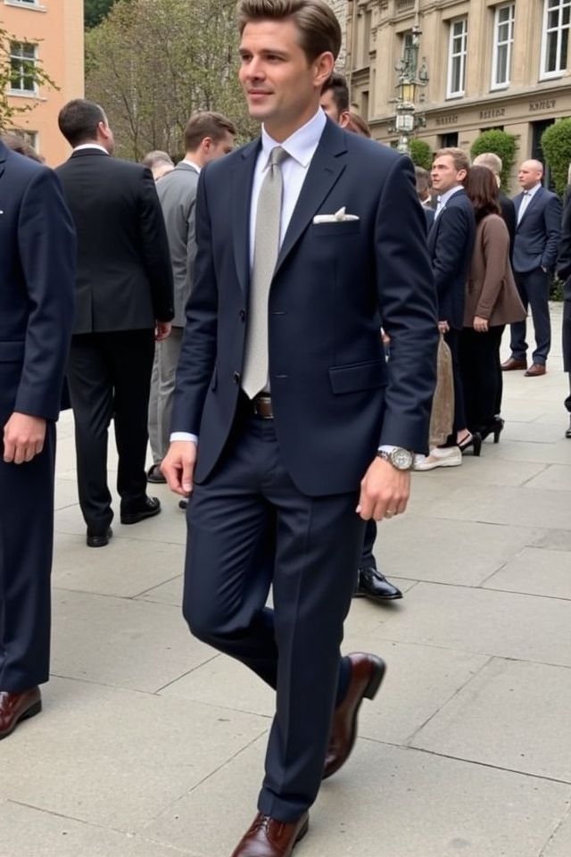 elegant tailored cocktail attire