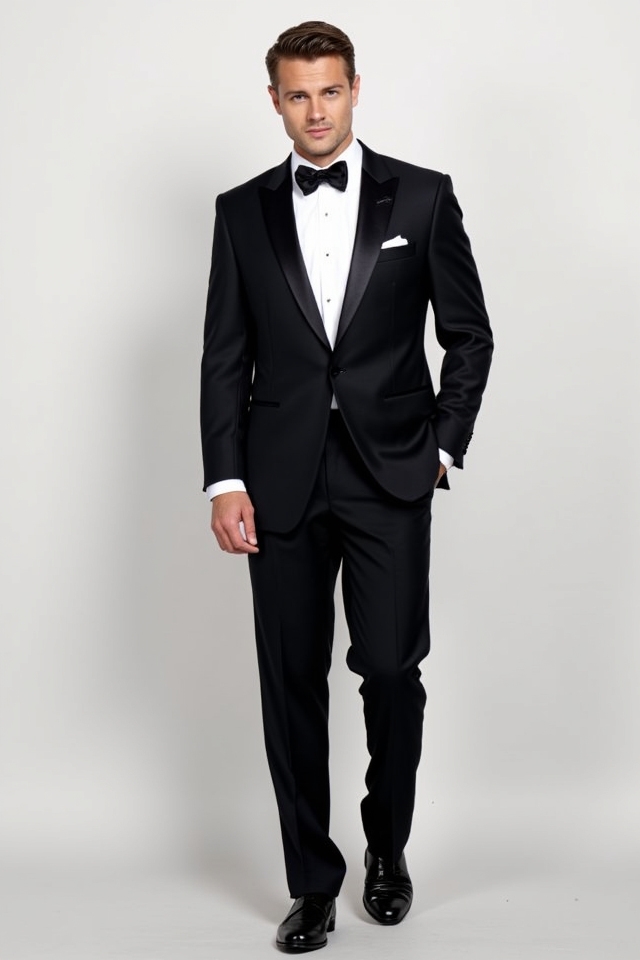 elegant tailored tuxedo ensemble