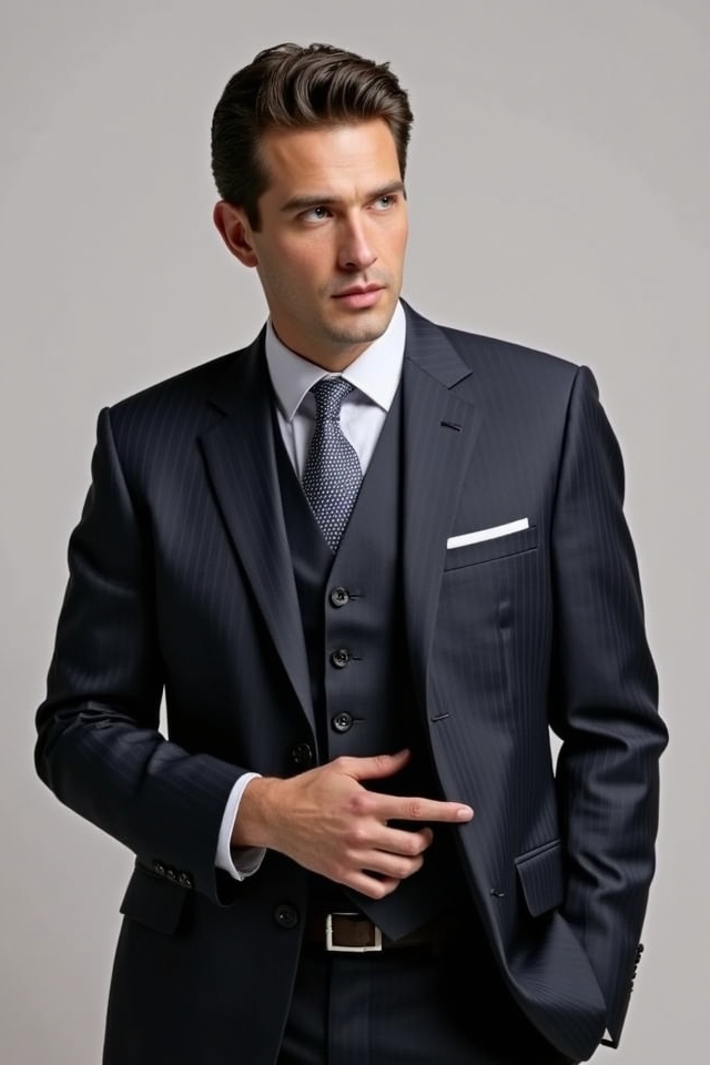 elegant victorian three piece suit
