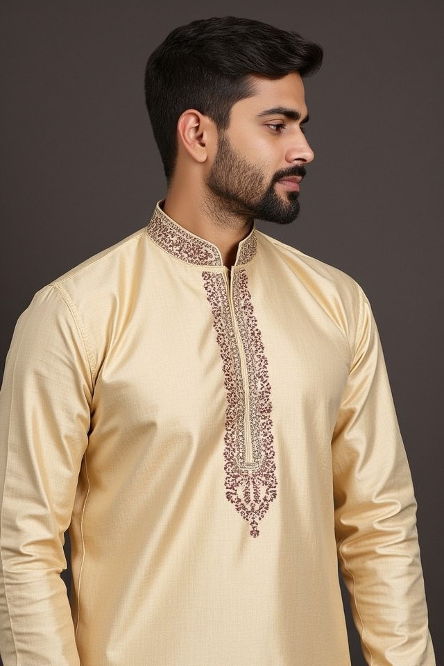 embroidered kurta cultural elegance