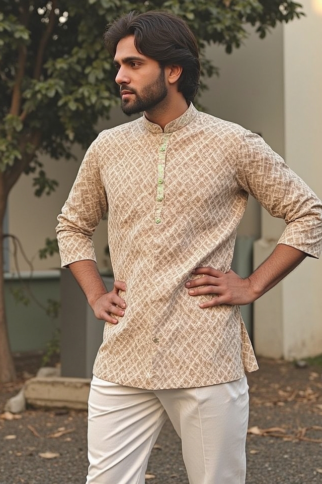ethnic kurta with churidar