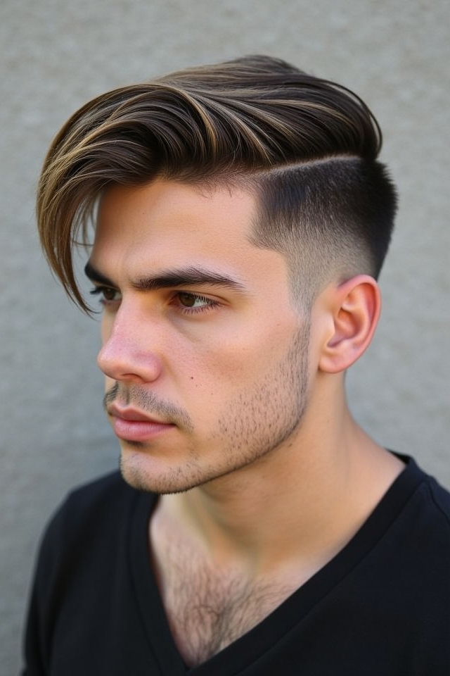 fade with side part