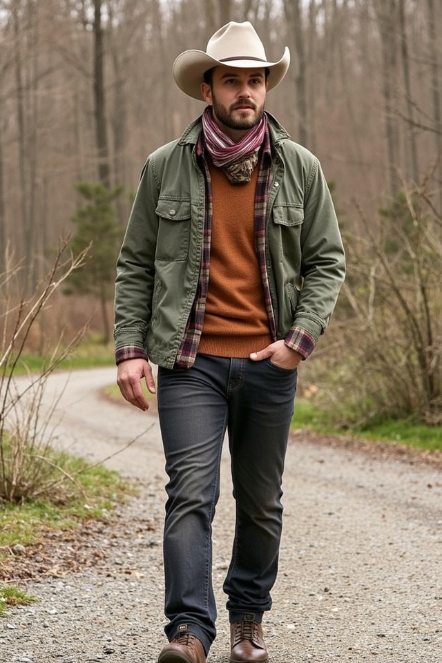 fall earth tone layers
