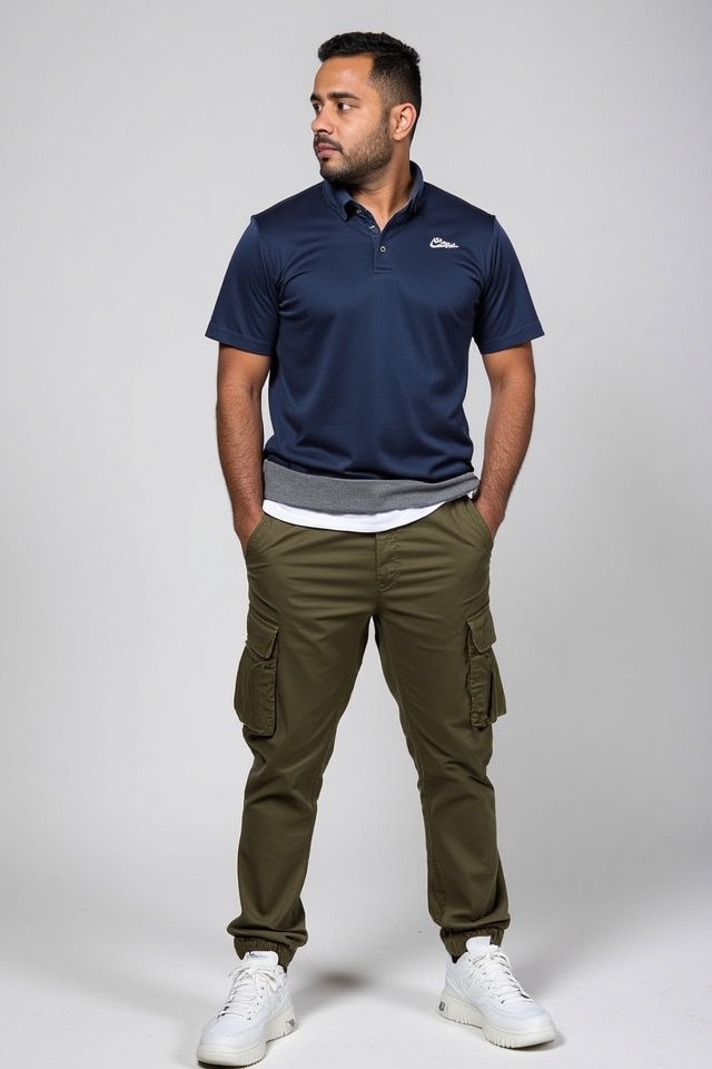 fitted jersey cargo outfit