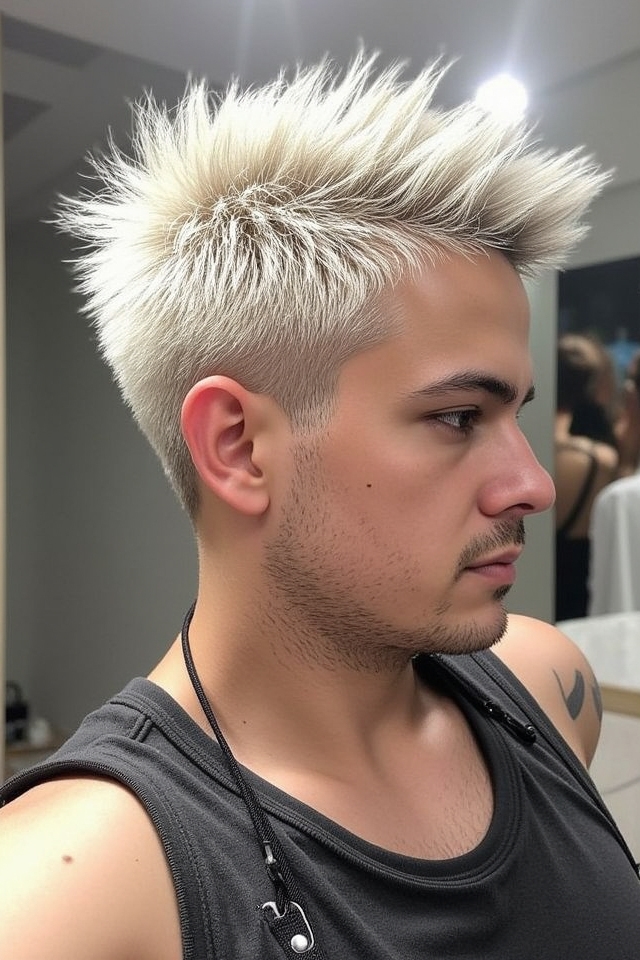 frosted tips edgy outfit