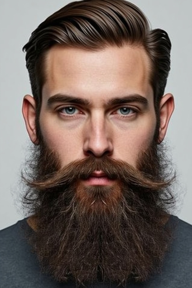 full rounded curled mustache