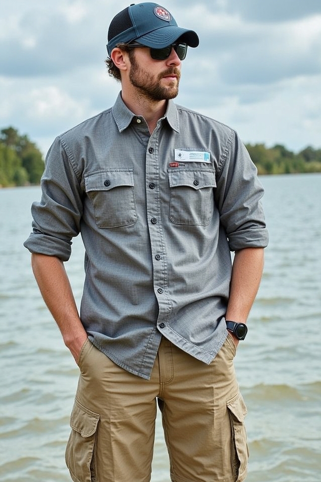 functional lakeside adventure outfit