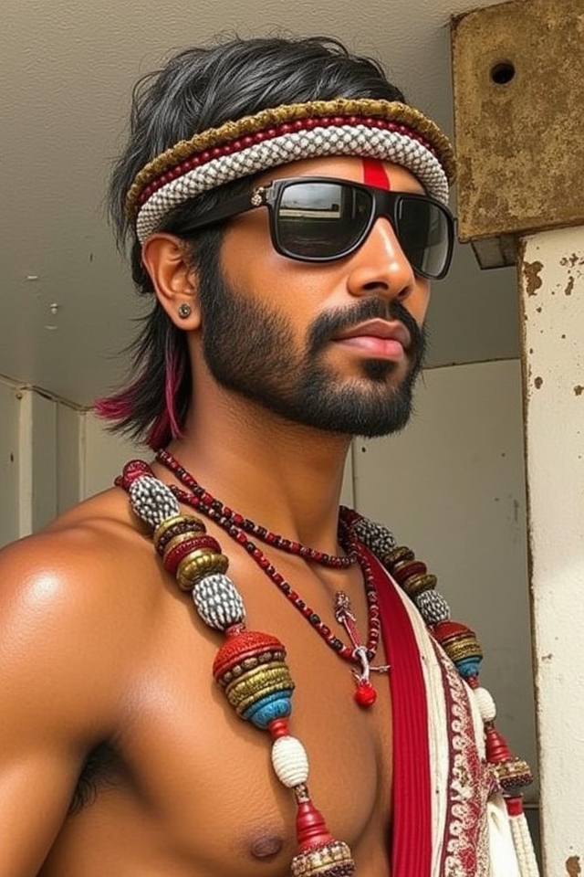 graceful south indian veshti