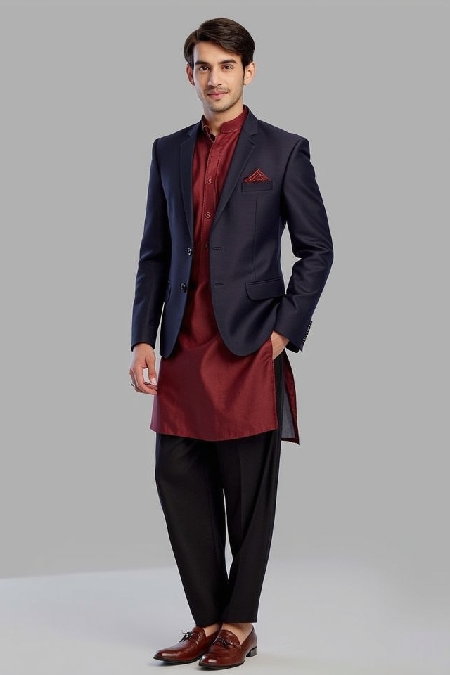indo western fusion style