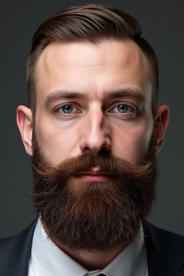 irregular patchy circle beard