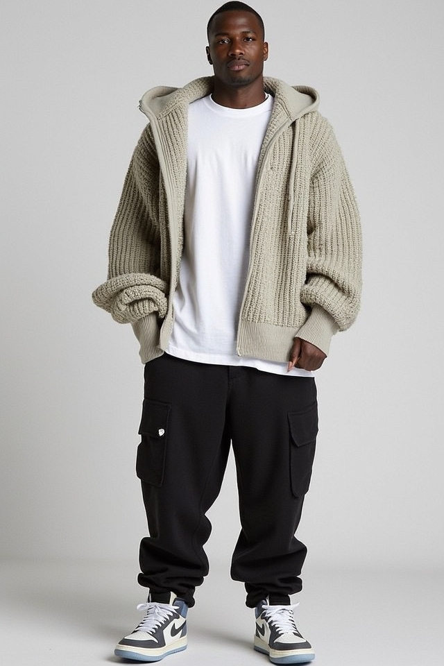 jordan sneakers oversized sweater