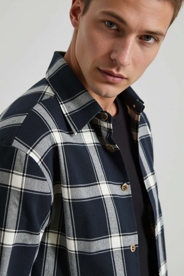 layered flannel fall style