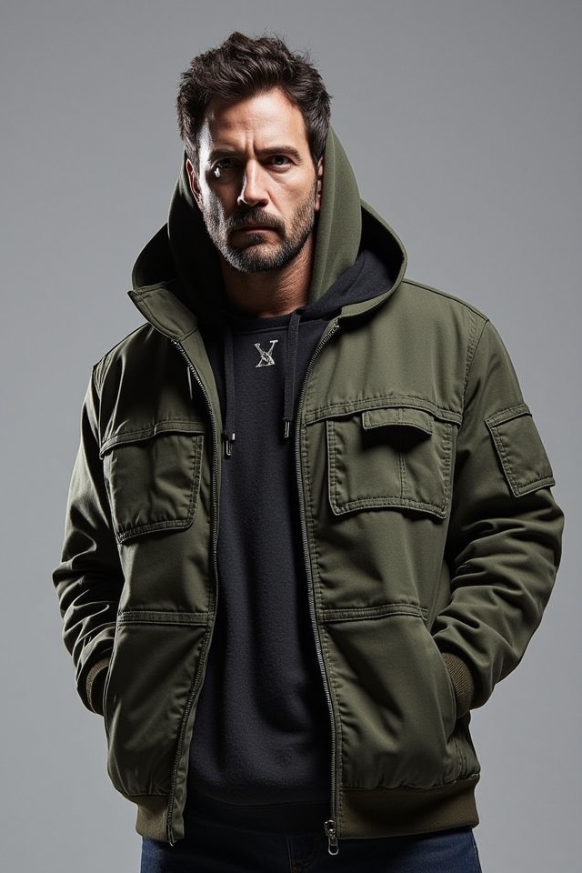 layered hoodie urban style