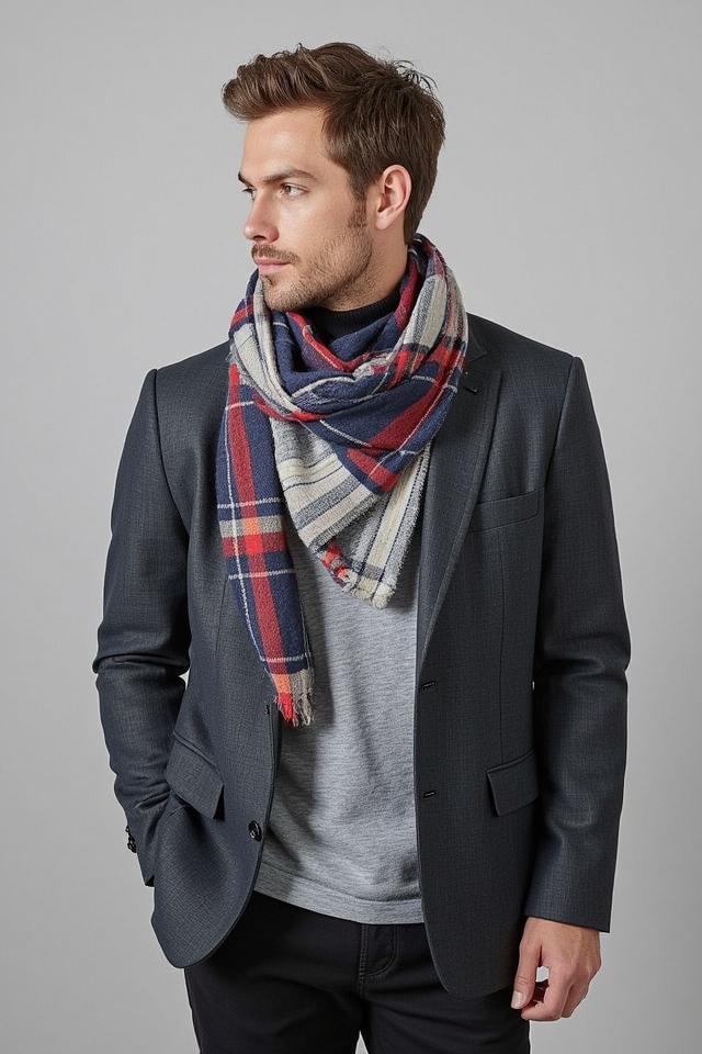 layered scarf smart casual
