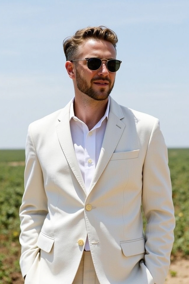 lightweight breathable linen suit