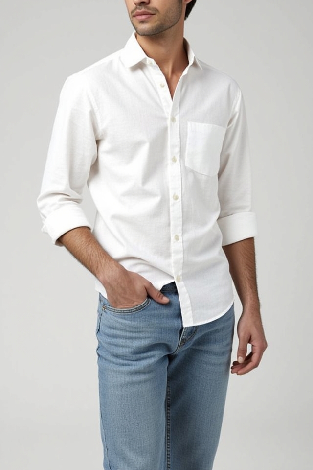 linen shirt slim fit jeans