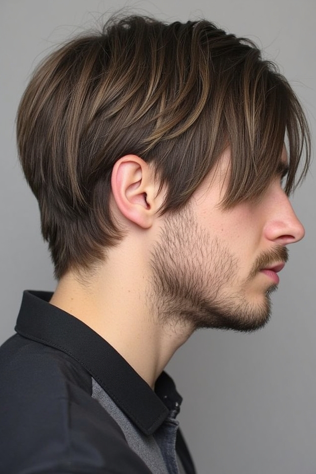 long fringe with fade