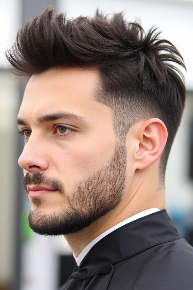 long top swept tousled