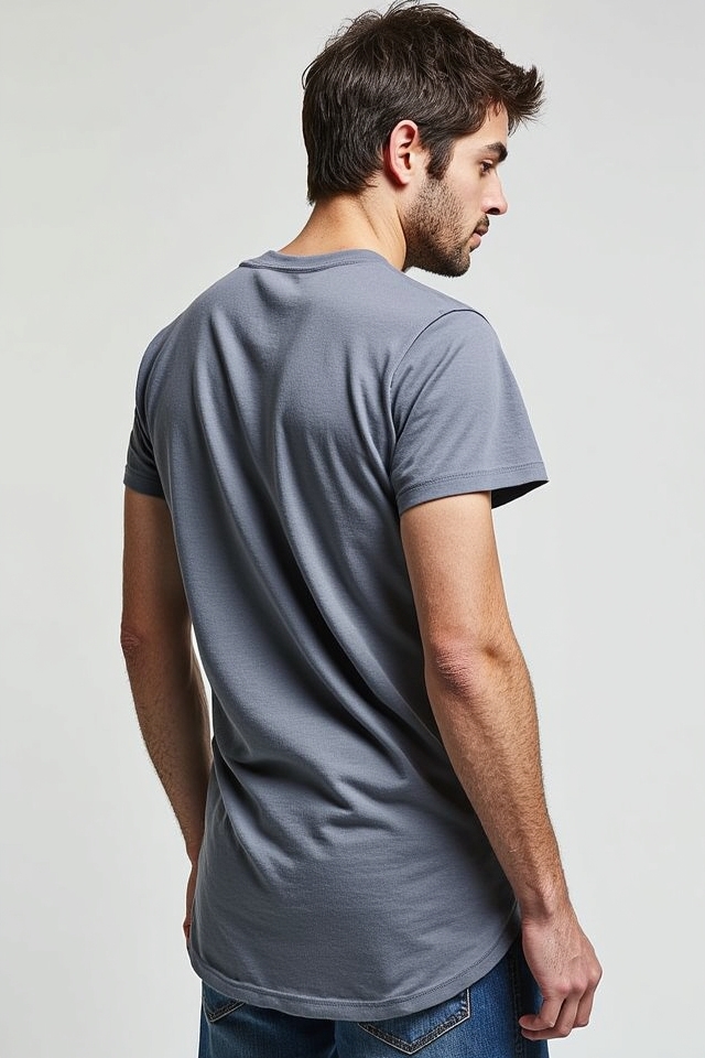 longline tee stretch denim