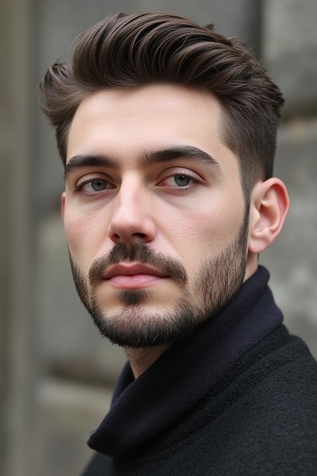 low fade with texture