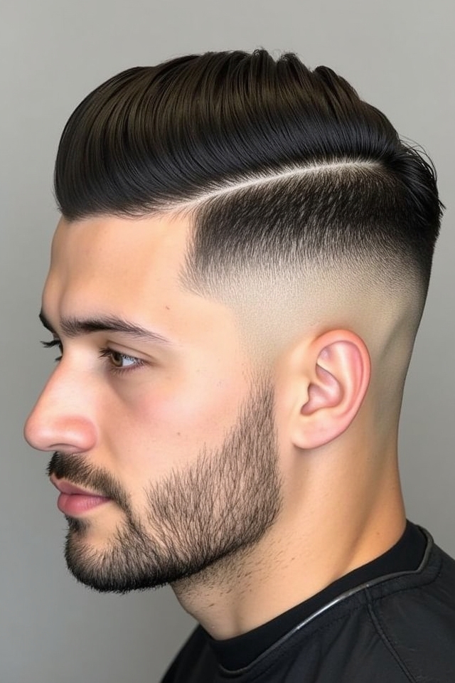 low taper fade comb over