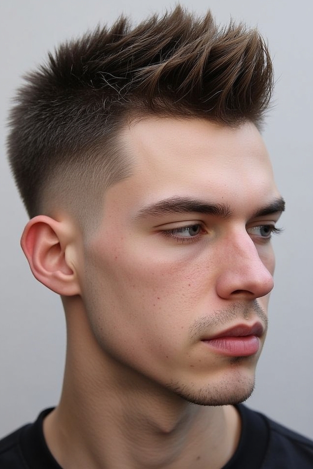 low taper spiky texture