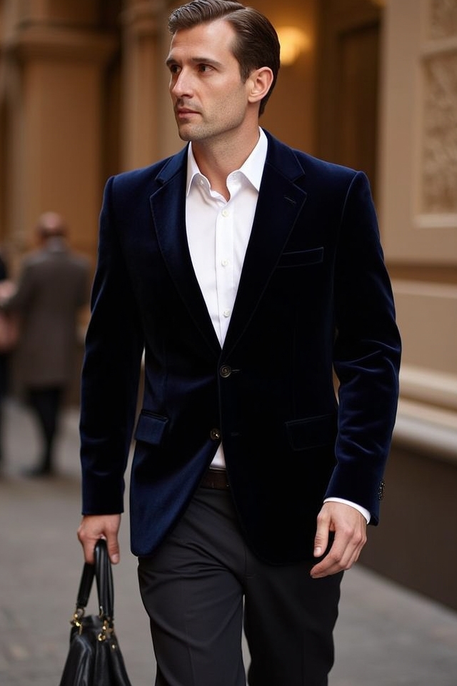 luxe velvet blazer elegance