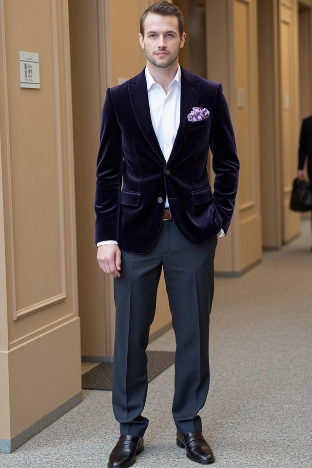 luxurious velvet evening ensemble