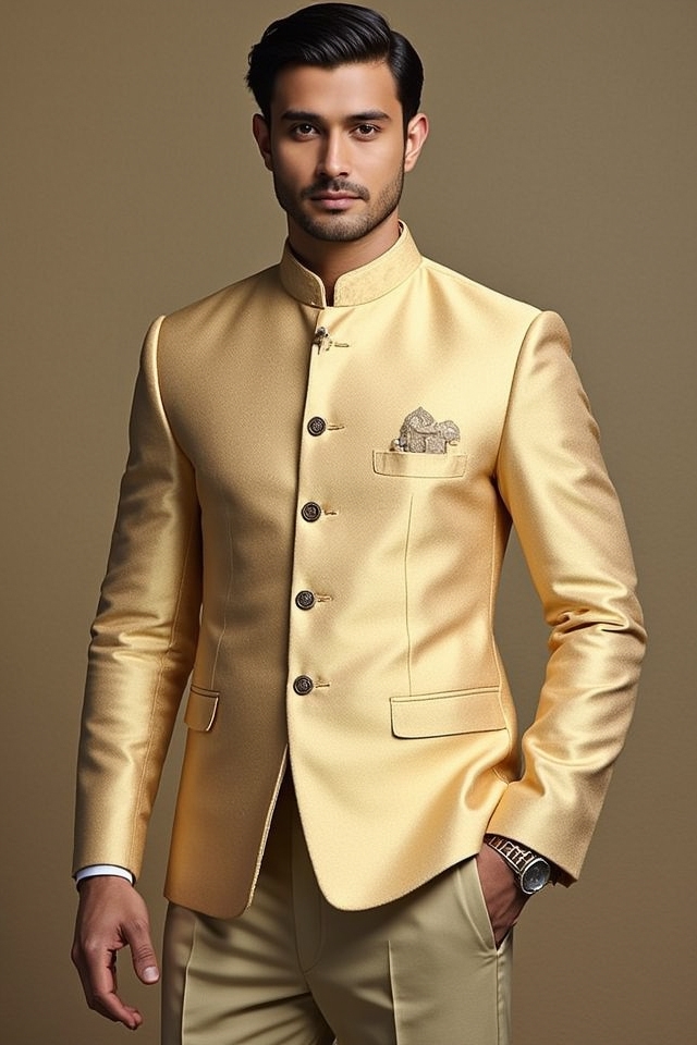 mandarin collar nehru jacket